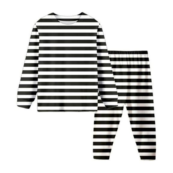 Hiijoy Toddler Boys Striped Pajamas Long Sleeve Top & Pants Sleepwear Homewear, Sizes 2-8
