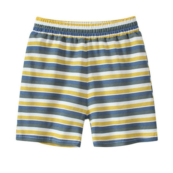 Hiijoy Toddler Boys Striped Pull-On Shorts Children's Casual Active Shorts, Sizes 3-4T