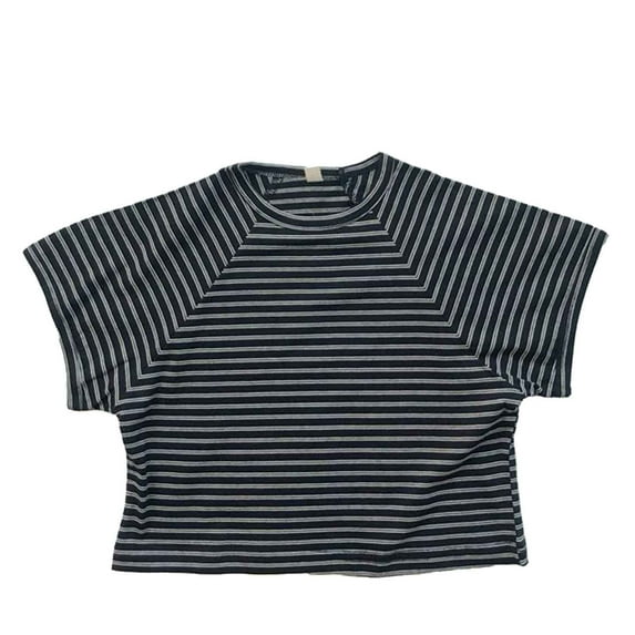 Hiijoy Toddler Boys Striped Short Sleeve T-Shirt Cotton Casual T Shirt Undershirt, Sizes 1-7