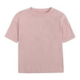thumbnail image 1 of Hiijoy Toddler Boys T-Shirt Solid Basic Short Sleeve Crewneck T Shirt Plain Casual Tshirt, 1 of 4