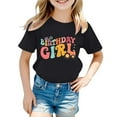 thumbnail image 1 of Hiijoy Toddler Girls Birthday T Shirt Letter Print Short Sleeve Leisure Tshirt, Sizes 1-13, 1 of 3