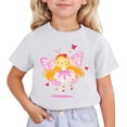 thumbnail image 1 of Hiijoy Toddler Girls Cartoon Cute T-Shirt Short Sleeve Summer Casual T Shirt, Sizes 3-13, 1 of 3