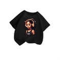 thumbnail image 1 of Hiijoy Toddler Girls Cotton Graphic T Shirt Short Sleeve Summer Casual T-Shirt, Sizes 3-14, 1 of 3