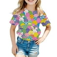 thumbnail image 1 of Hiijoy Toddler Girls Easter T-Shirt Cute Short Sleeve Casual Loose T Shirt, Sizes 3-13, 1 of 3