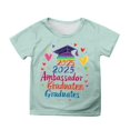 thumbnail image 1 of Hiijoy Toddler Girls Graduation Graphic T-Shirt Short Sleeve Crewneck T Shirt, Sizes 3-13, 1 of 3