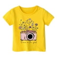 thumbnail image 1 of Hiijoy Toddler Girls Graphic T-Shirt Short Sleeve Crewneck T Shirt Summer Casual Tshirt, 1 of 3
