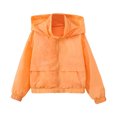 thumbnail image 1 of Hiijoy Toddler Girls Hooded Jacket Kids Lightweight Windbreaker Windproof Outerwear Coat, 1 of 4