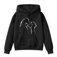 thumbnail image 1 of Hiijoy Toddler Girls Hoodie Horse Print Pullover Hooded Sweatshirt Kids Graphic Hoody, 1 of 3