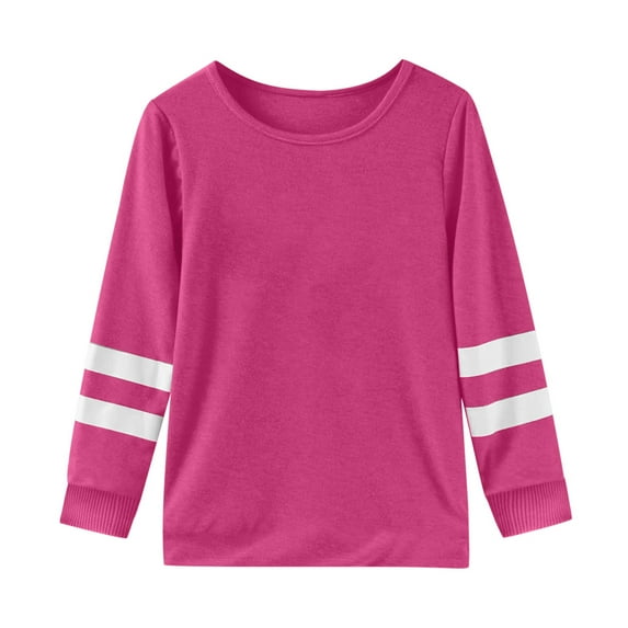 Hiijoy Toddler Girls Long Sleeve T Shirt Children's Casual Loose T-Shirt Top, Sizes 2-9