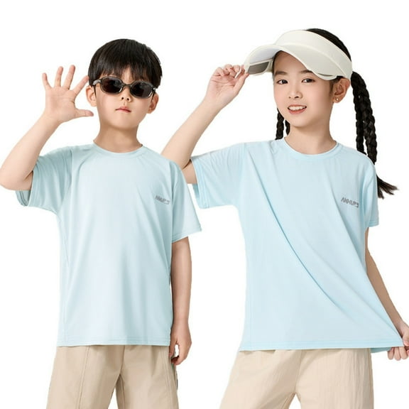 Hiijoy Toddler Girls Quick Drying Sports T-Shirt Summer Short Sleeve T Shirt, Sizes 3-10