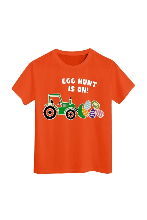 Toddler Girls Short Sleeve T-Shirt Easter T Shirt Summer Tee Shirt