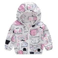 thumbnail image 1 of Hiijoy Toddler Girls Sun Protection Jacket Lightweight Hooded Zipper Outerwear Coat, Pink, 1 of 3