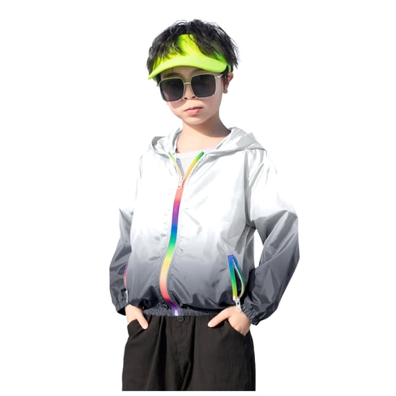 Hiijoy Toddler Girls Sun Protection Jacket Lightweight Summer Breathable Outerwear, Sizes 2-12
