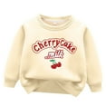 thumbnail image 1 of Hiijoy Toddler Girls Sweatshirt Cute Thicken Warm Pullover Top Kids Winter Clothes, 1 of 2