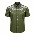 thumbnail image 1 of Hiijoy Western Cowboy Theme Shirt for Boys Collared Graphic Short Sleeve Tops Fashion Summer Shirt, 1 of 3