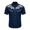 thumbnail image 1 of Hiijoy Western Cowboy Theme Shirt for Boys Collared Graphic Short Sleeve Tops Fashion Summer Shirt, 1 of 3