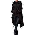thumbnail image 1 of Hiijoy Women'S Asymmetrical Hem Hoodies Long Sleeve Drawstring Pullover Fashion Fall Tops, 1 of 5