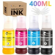 Hiipoo Sublimation Ink 522 Refilled Bottles Compatible with Ecotank Printers ET-2720 ET-2760 ET-2800 ET-2803 ET-3760 ET-4800 ET-15000 Inkjet Printer Heat Press Transfer on Mugs T-Shirts, DIY Gifts