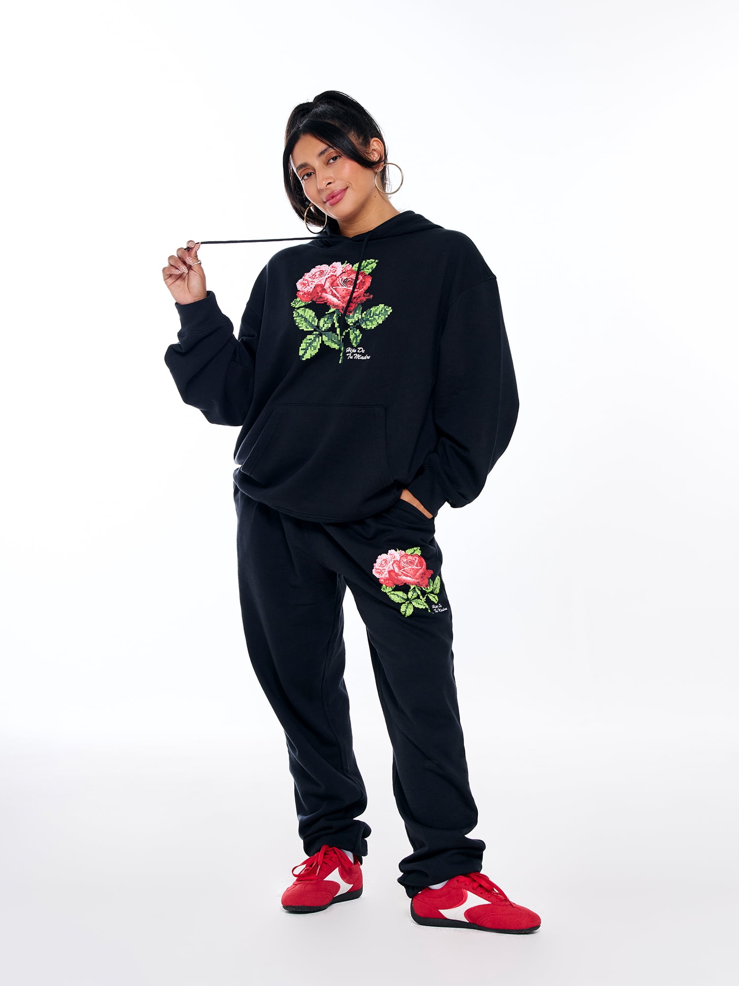 Hija De Tu Madre, Unisex Graphic Jogger, Roses, Sizes XS-3XL