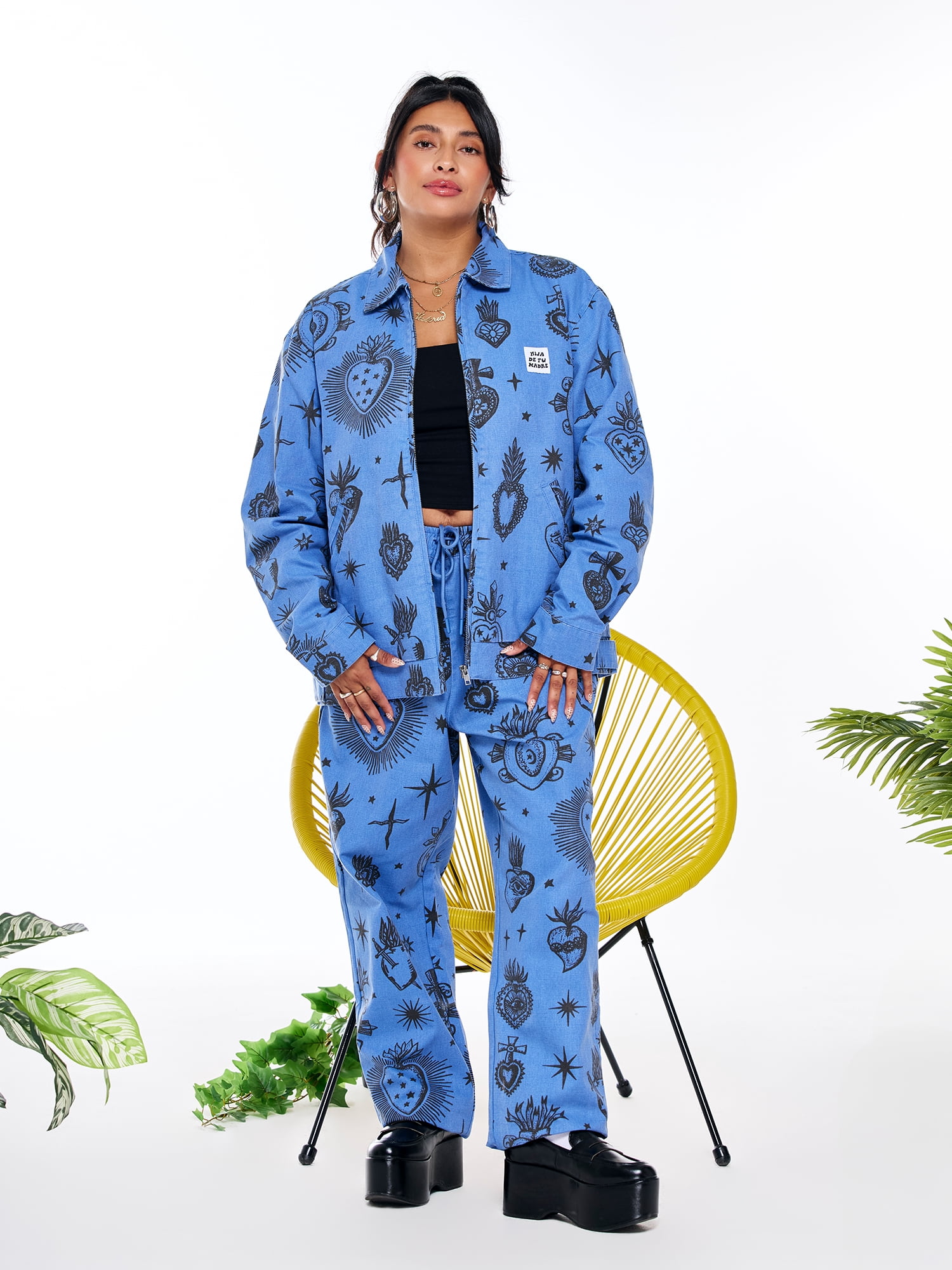 Hija De Tu Madre, Unisex Graphic Pant, Sacred Heart, Sizes XS-3XL
