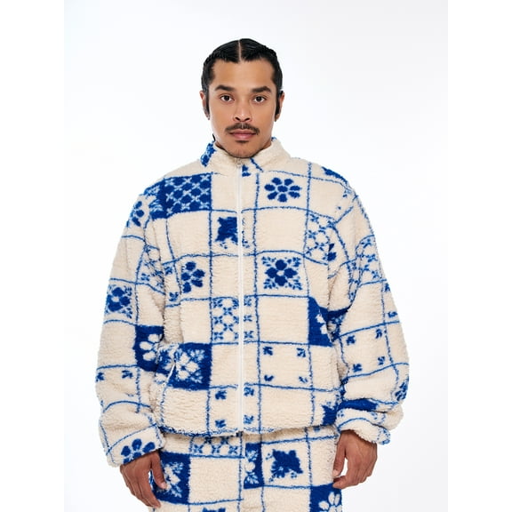 Hija De Tu Madre, Unisex Graphic Zip-Up Jacket, Azulejo, Sizes XS-3XL