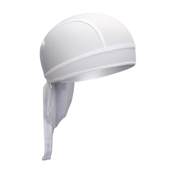 Hijab Cap CQXIDFH Breathable Quick Drying Sports Cap, Lightweight Inner Base Headwear, Outdoor Mountain Bike Riding Headband for Unisex, Sun Visor Hats (White, A)