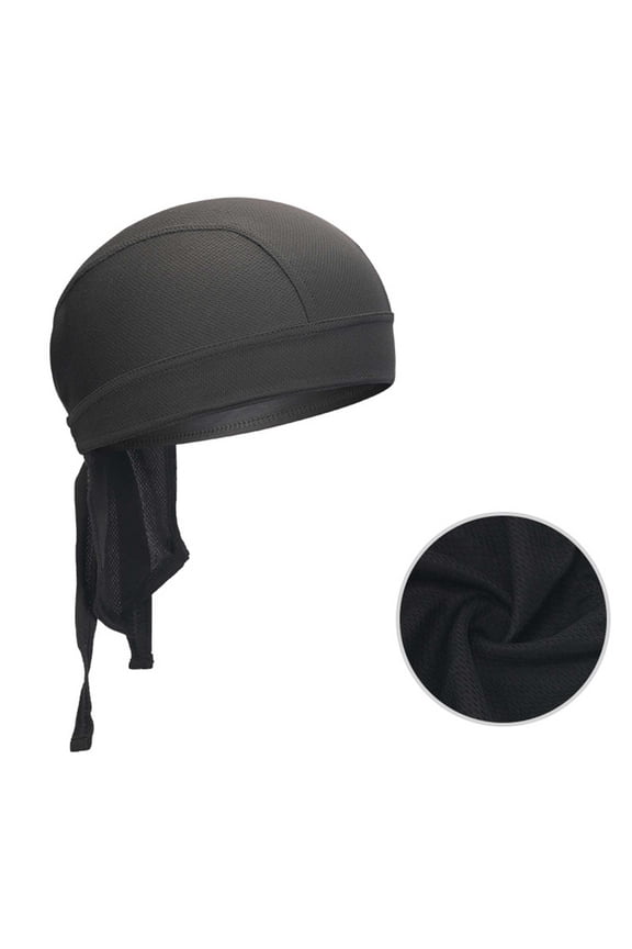 Hijab Cap qinhaie Breathable Quick Drying Base Cap for Summer, Inner Cap Headwear for Outdoor Sport, Unisex Lightweight Under Helmet Liner Black Sun Hats One Size