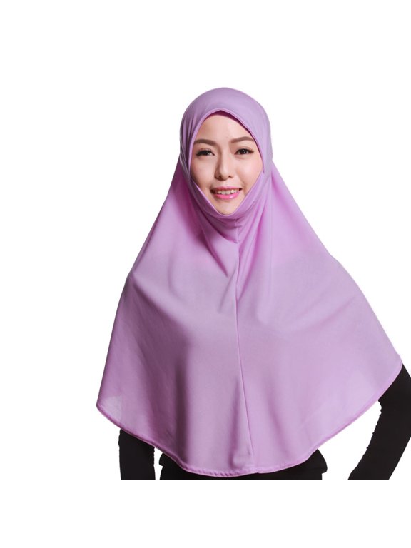 Hijab, Muslim Women's Stretchy Hijab, Solid Color 80Cm Pull on Scarf, Crystal Hemp Hijab for Women, Daily Prayers, Comfortable & Breathable, Modest Fashion Baberdicy, Ideal for Women