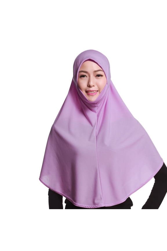 Hijab, Muslim Women's Stretchy Hijab, Solid Color 80Cm Pull on Scarf, Crystal Hemp Hijab for Women, Daily Prayers, Comfortable & Breathable, Modest Fashion Baberdicy, Ideal for Women