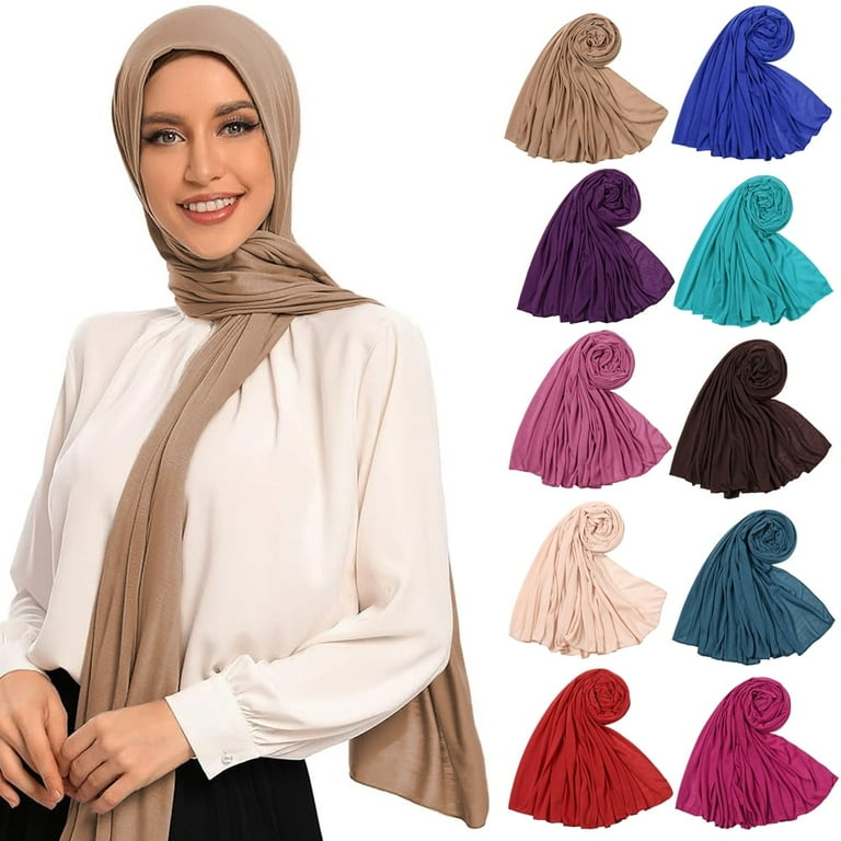 Hijab Scarfs for Women All Weather, Premium Muslim Head Scarf 
