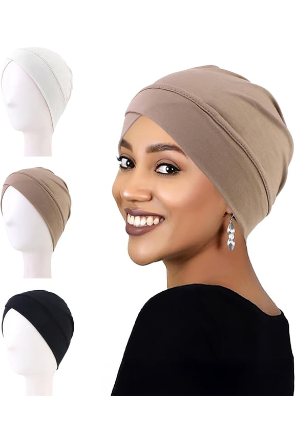 Hijab Undercap, Inner Hijab Caps, Head Scarf Beanie Skull Cover Cap