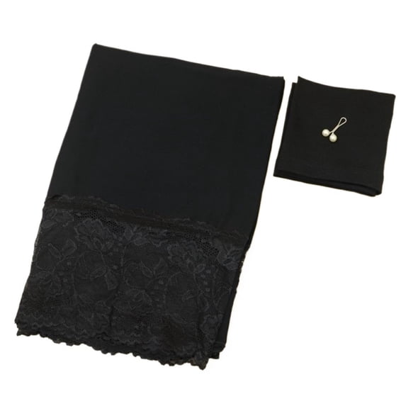 Hijabs Scarf Scarves For Woman Long Underscarf Headwraps With Bead Chiffon Prayer Turbante