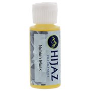 Hijaz Nubian Musk Men's Fragrance Alcohol Free Scented Body Oil 1 OZ Flip Top Cap Bottle