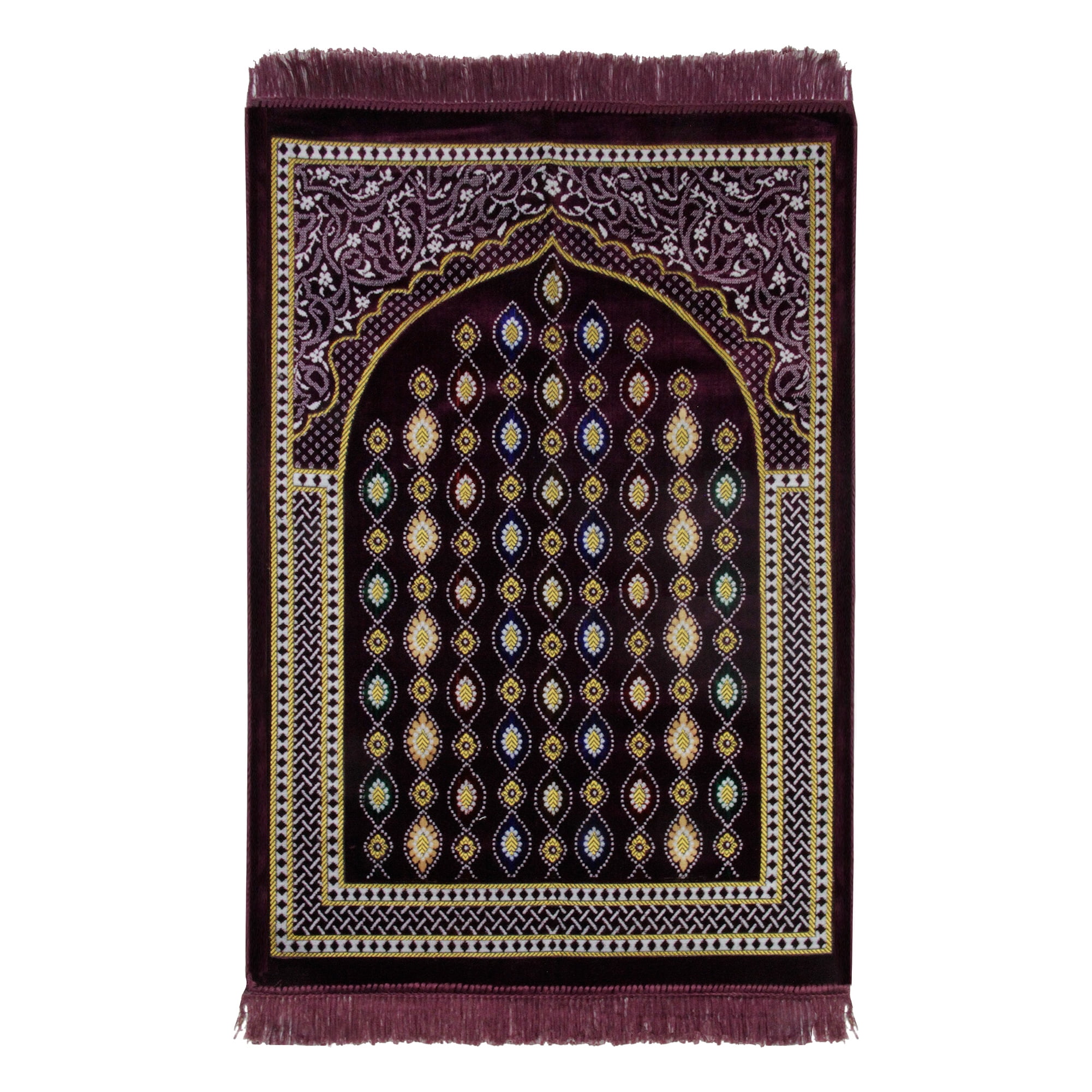 Hijaz Purple and Gold Border Soft Lightweight Lantern Design Turkish