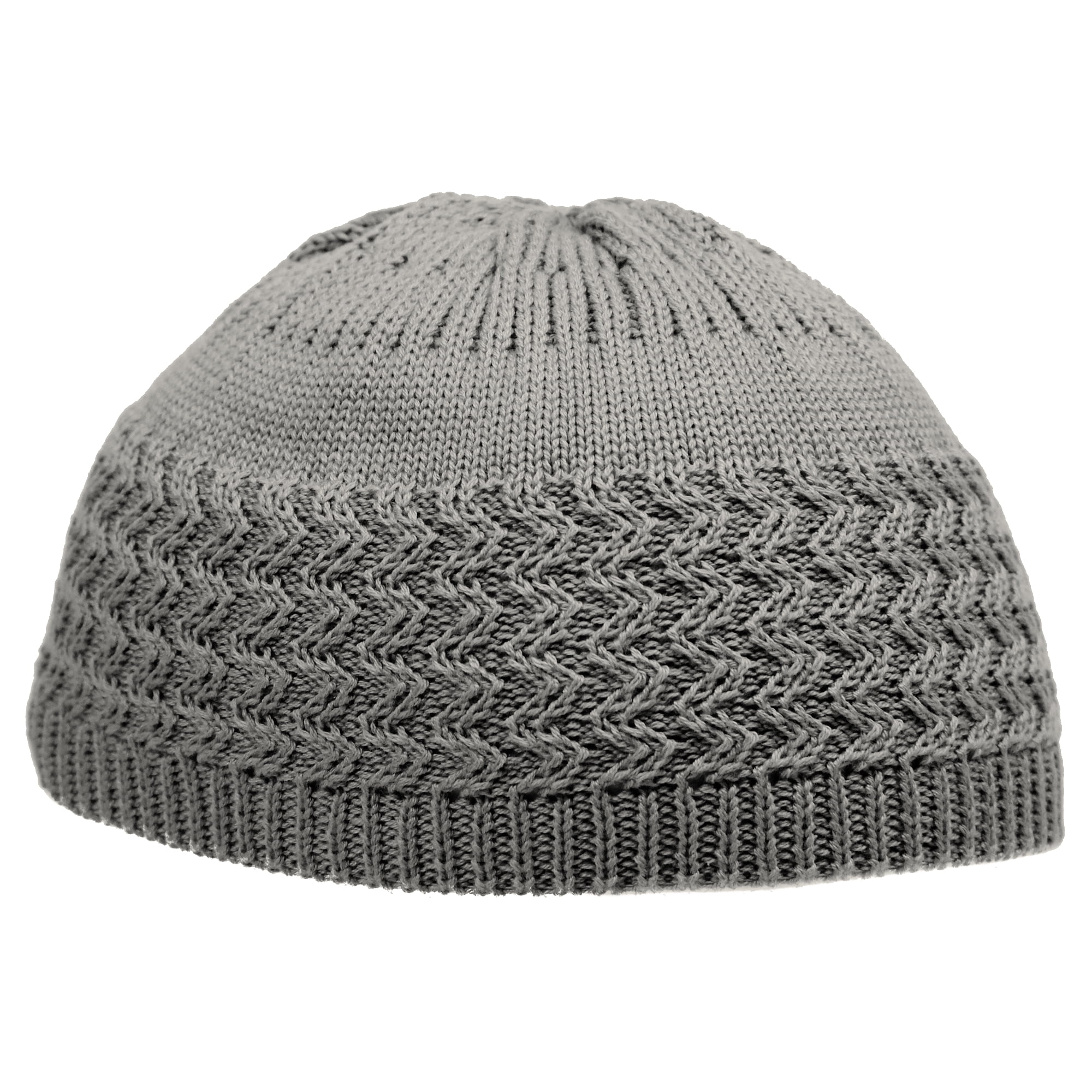 Knit Cotton Kufi Mens Cotton Beanie Skull Cap Crochet Kufi  display picture 2