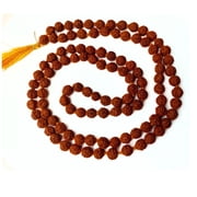 Hijet 108 Rudraksha Jaap Mala,Knotted Chanting Mala,8 mm,Prayer Beads for Meditation , The Chanting of The Mantra OM /AUM