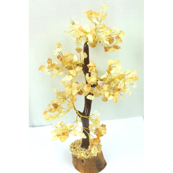 Hijet Citrine chips Tree/Gemstone Tree/Feng Shui Tree/Career Success/Home Dcor/Wealth Attraction/Abundance/prosperity/ 8.5 Inch