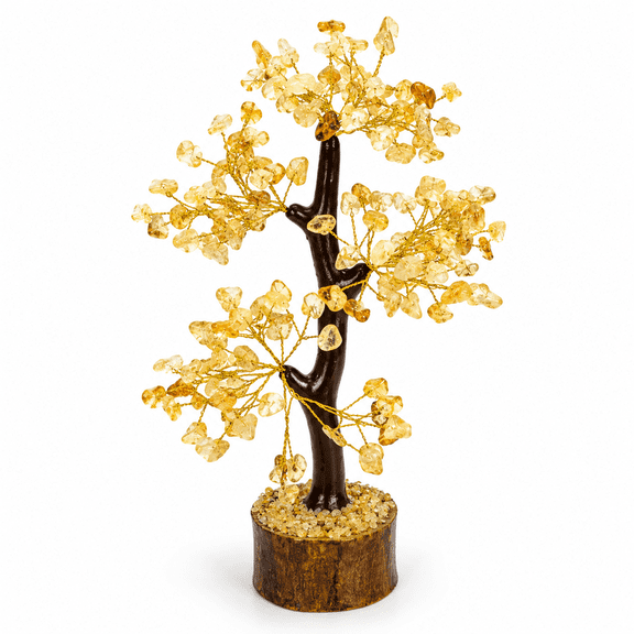 Hijet Citrine chips Tree/Gemstone Tree/Feng Shui Tree/Career Success/Home Dcor/Wealth Attraction/Abundance/prosperity/ 8.5 Inch