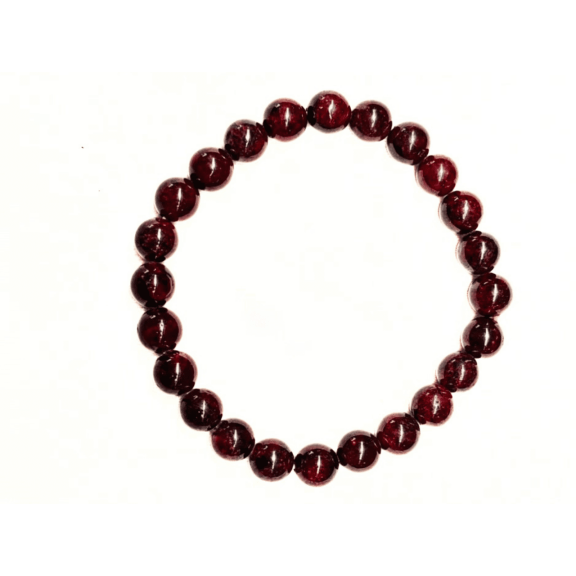 Hijet Garnet 8 mm Bracelet for Men Or Woman,reiki,Chakra Balancing,Positive energy,Good Luck,crystal Therapy