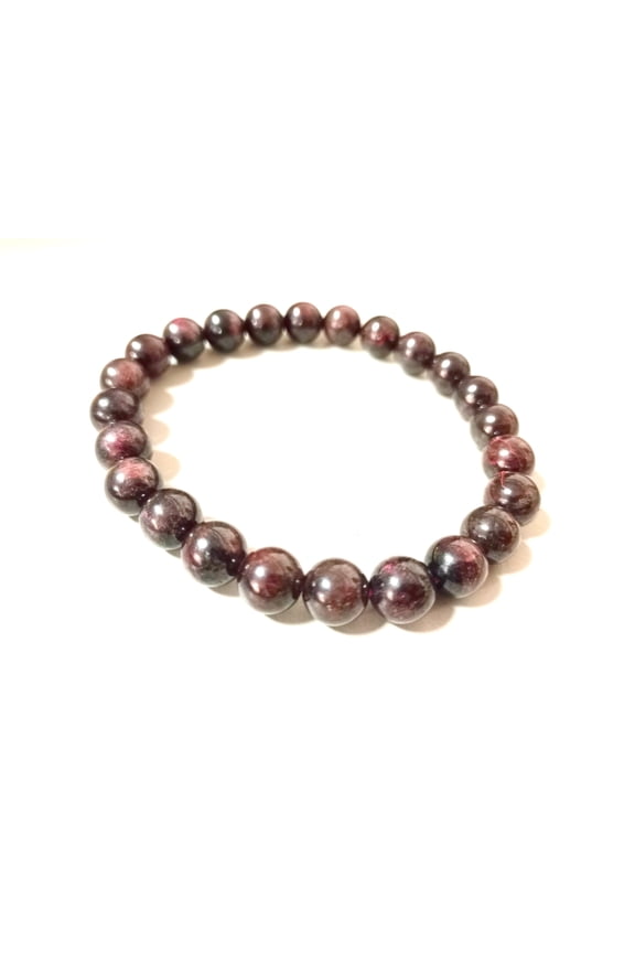 Hijet Garnet 8 mm Bracelet for Men Or Woman,reiki,Chakra Balancing,Positive energy,Good Luck,crystal Therapy