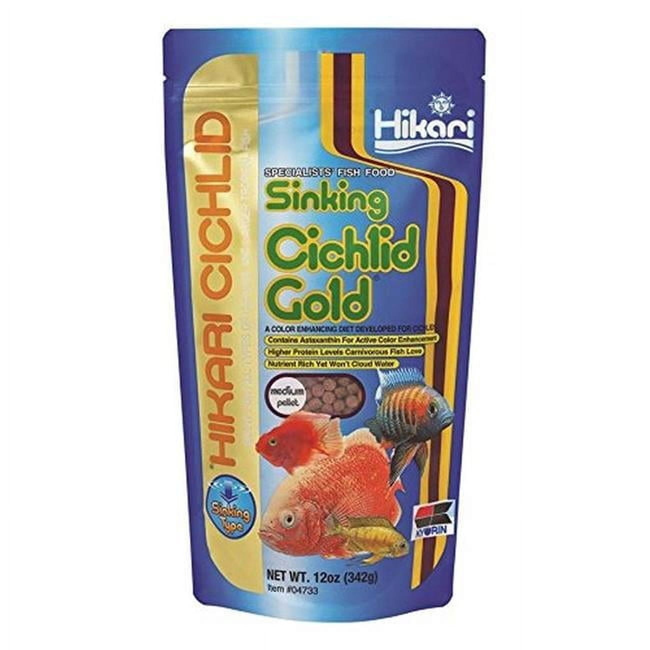 Hikari  12 oz Sinking Cichlid Gold Mini Medium Fish Food