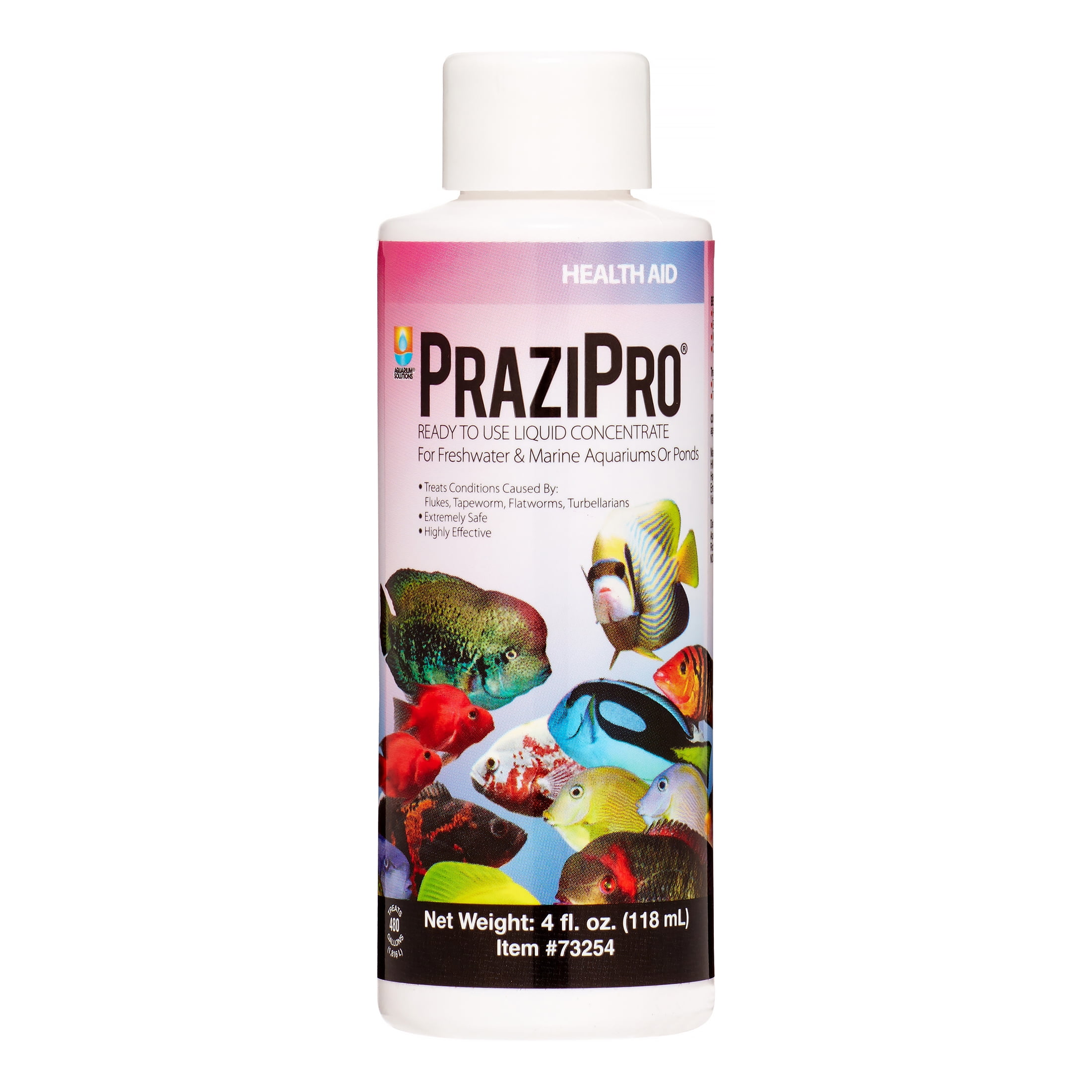 Hikari Aquarium Solutions PraziPro Liquid Treatment Bottle, 4 Oz 