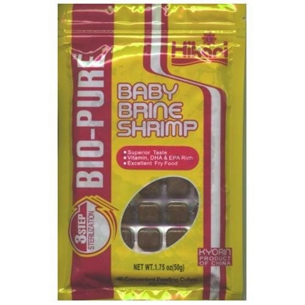 Hikari Bio-Pure Frozen Baby Brine Shrimp Fish food, 1.75 Oz, 40 Ct