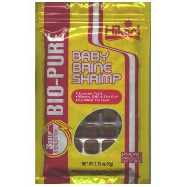 Hikari Bio-Pure Frozen Baby Brine Shrimp Fish food, Oz, 40 Ct