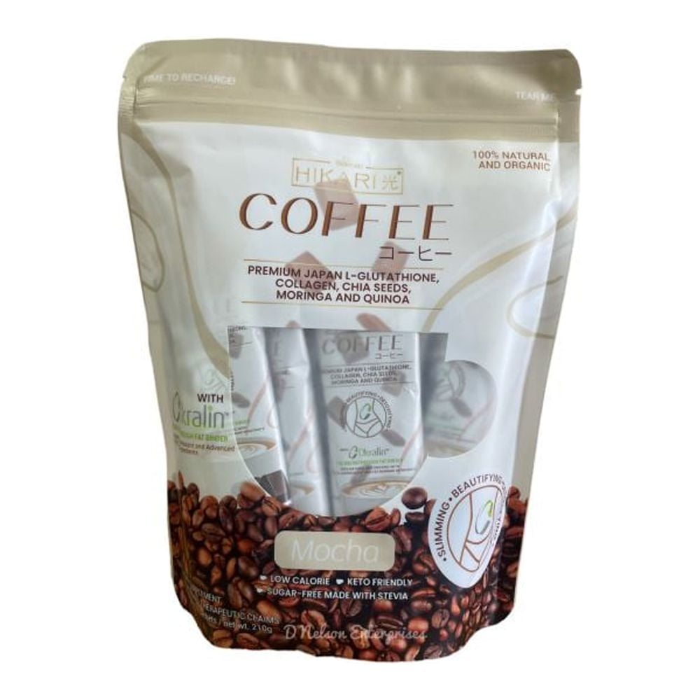 Beautyu Hikari Coffee Mocha, Slimming Instant Coffee with Collagen