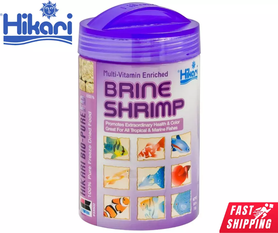 Hikari Fish Treat Food Cubes Multi Vitamins Freeze Dried Brine Shrimp 0.42 oz*