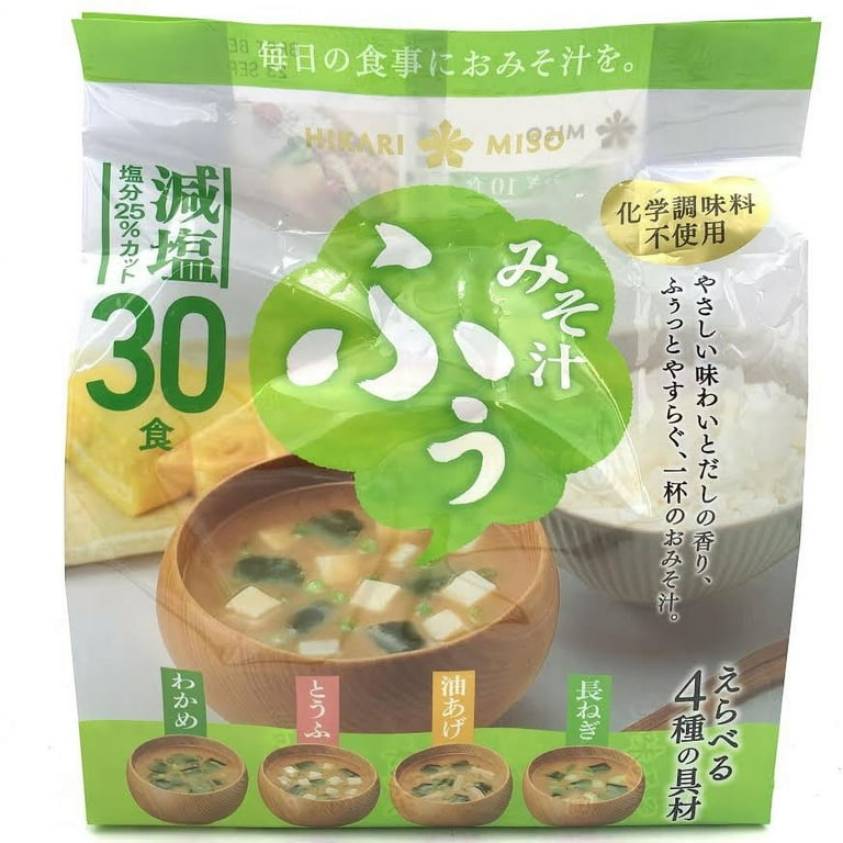 Hikari Instant Fu Miso Soup Awase Mild Sodium 14.7oz