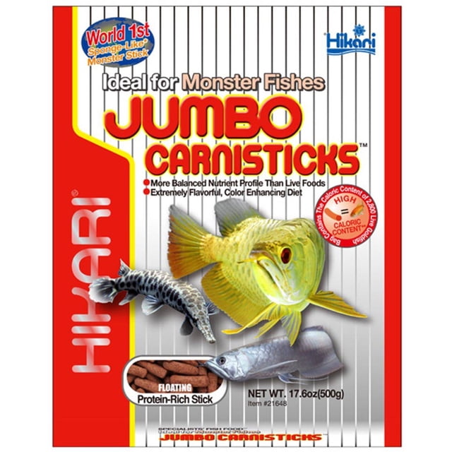 Hikari Jumbo Carnisticks Large Breed Fish Food, 17.6 Oz - Walmart ...