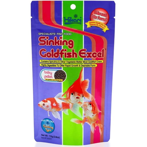 Hikari Sales USA 42208 3.88 oz Sinking Goldfish Excel Baby Pellets