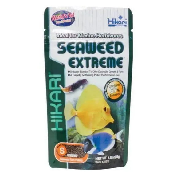 Hikari Seaweed Extreme Small Sinking Fish Pellet, 1.58 Oz